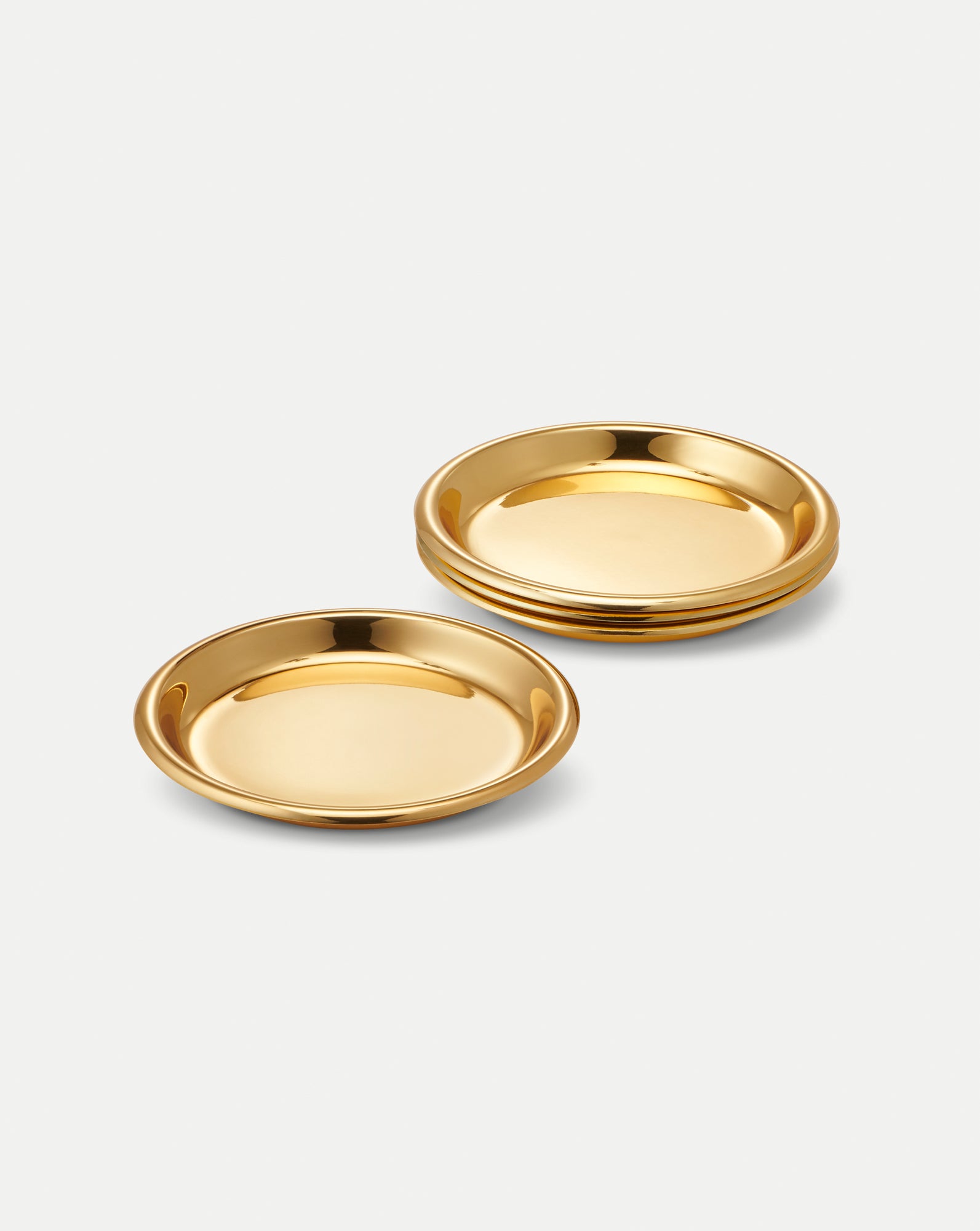 Marzia Gold Coaster Set in Gold | Veronica Beard