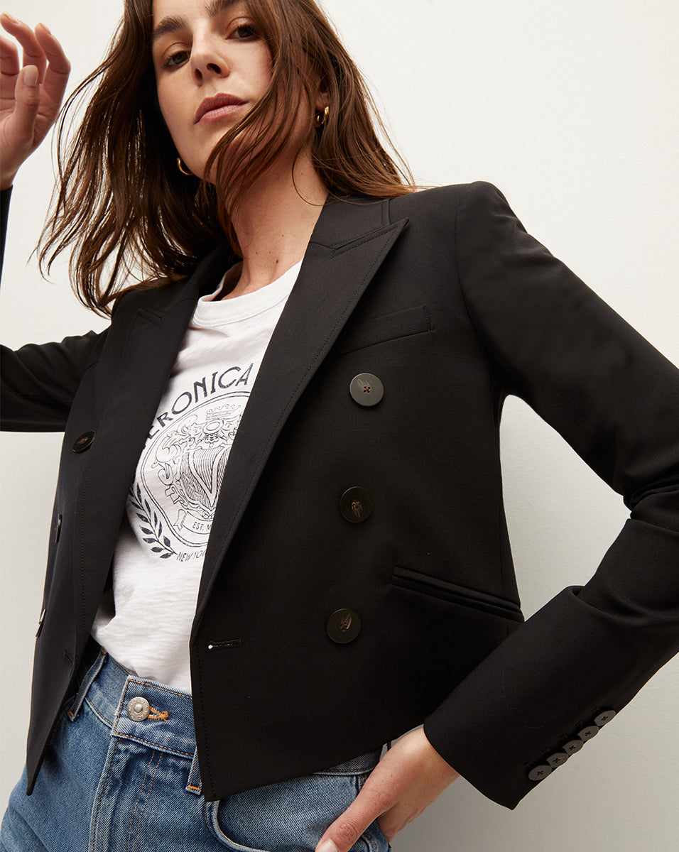 A Navy Double-Breasted Jacket Will Take You Everywhere
