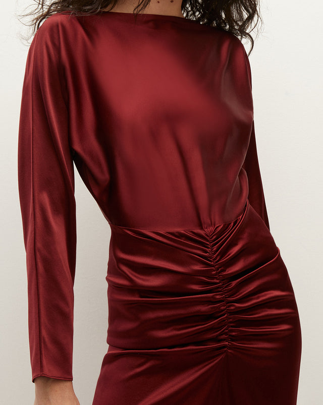 Sabri Stretch-Silk Charmeuse Dress