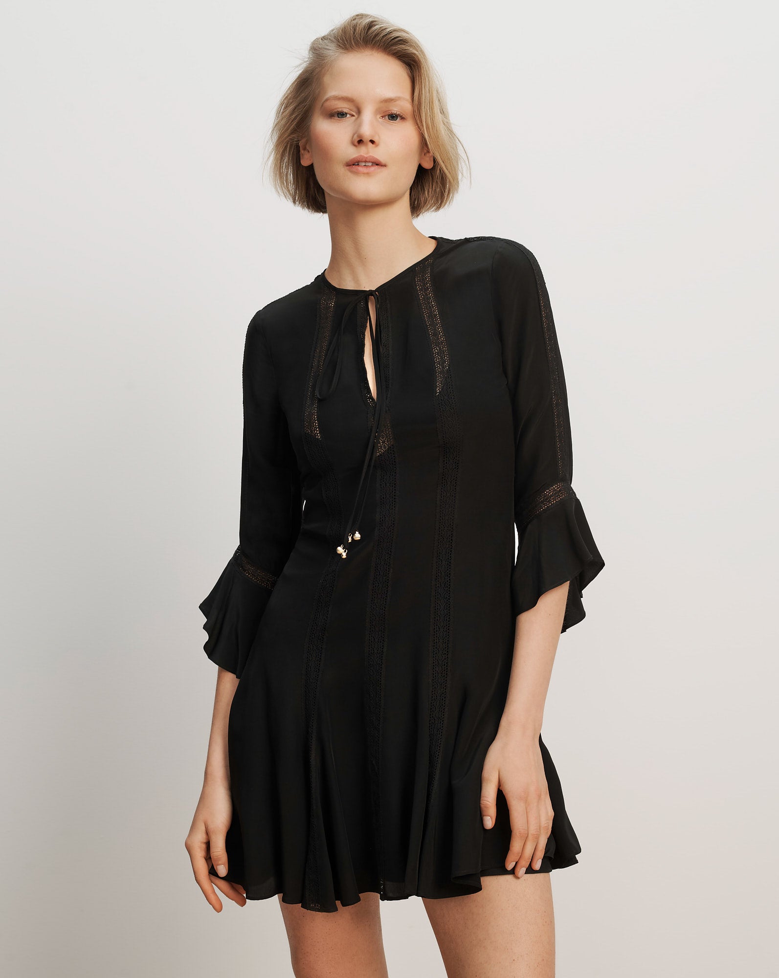 Veronica Beard Freeman Mini Dress | Black