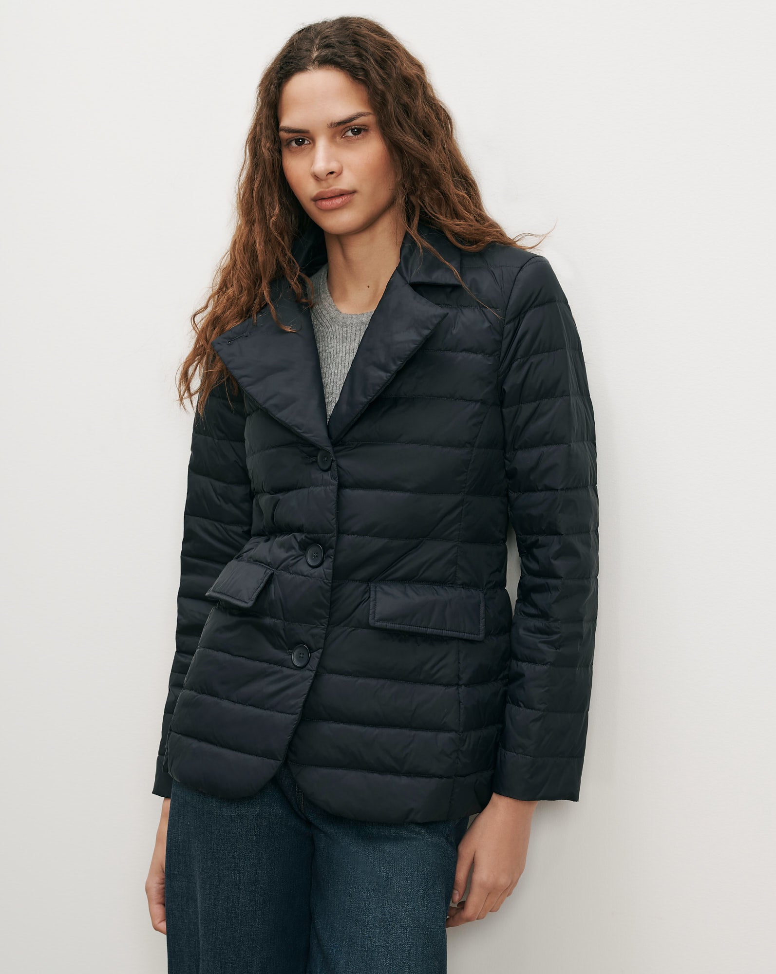 VERONICA BEARD★Dickey Jacket★ネイビー ★サイズ0 The Puffer Blazer in Navy | Veronica Beard