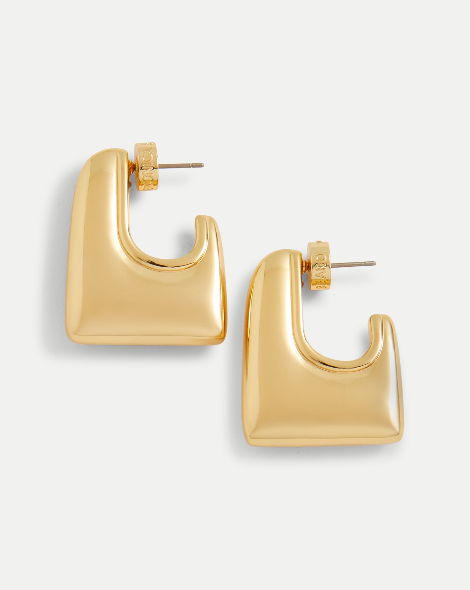 Everyday Square Hoop in Gold | Veronica Beard