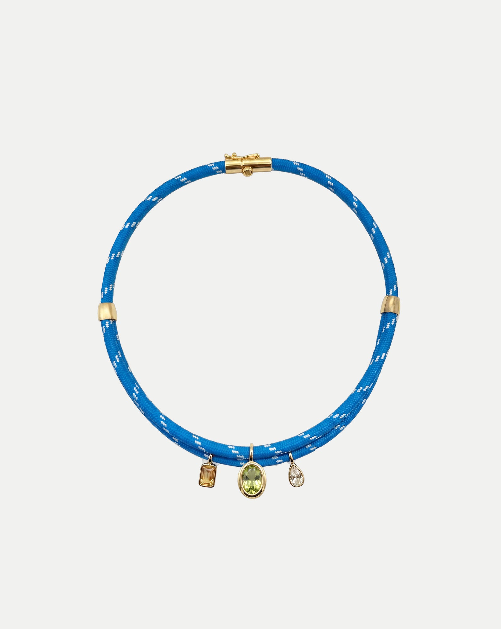 Paracord Charm Necklace in Light Blue | Veronica Beard