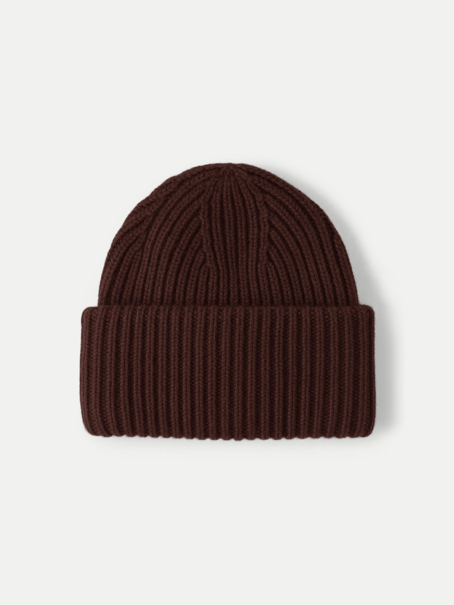 【美品】SHOMKA wool hat chocolate 54cm Wool-Cashmere Beanie in Dark Brown | Veronica Beard