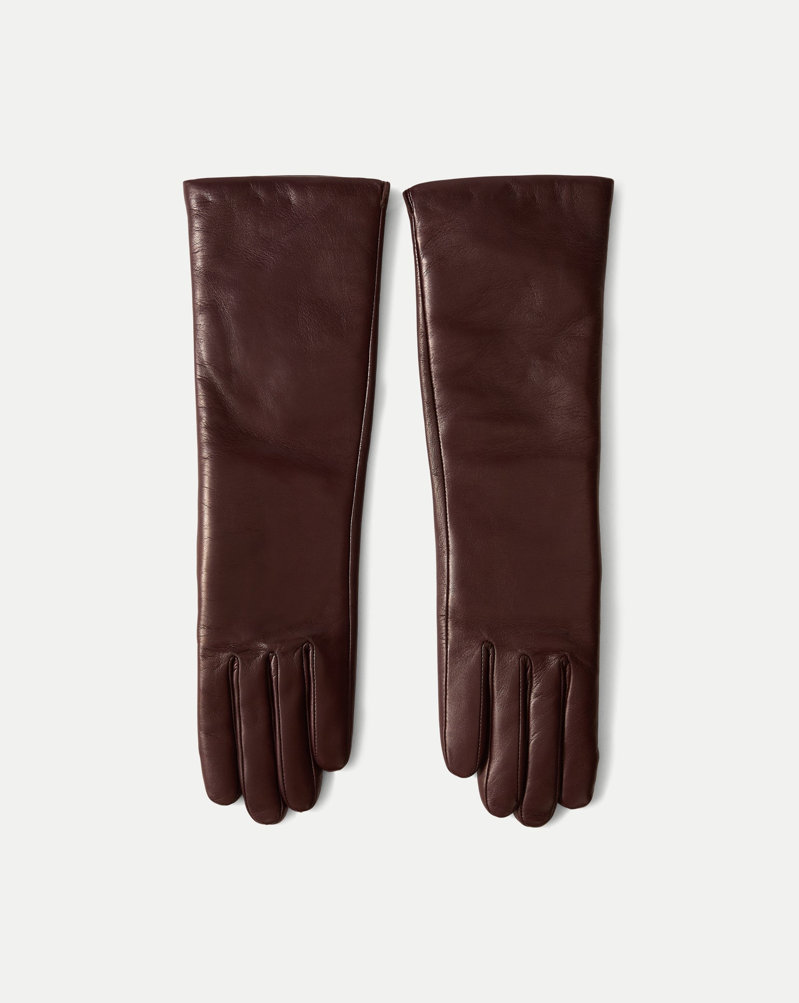 Celia Leather Glove in Dark Brown Raisin | Veronica Beard