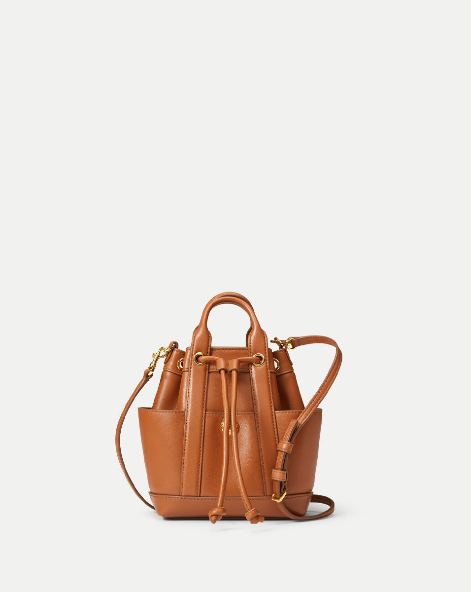 Mini Veronica Beard Goody Bucket Bag in Brown | Veronica Beard