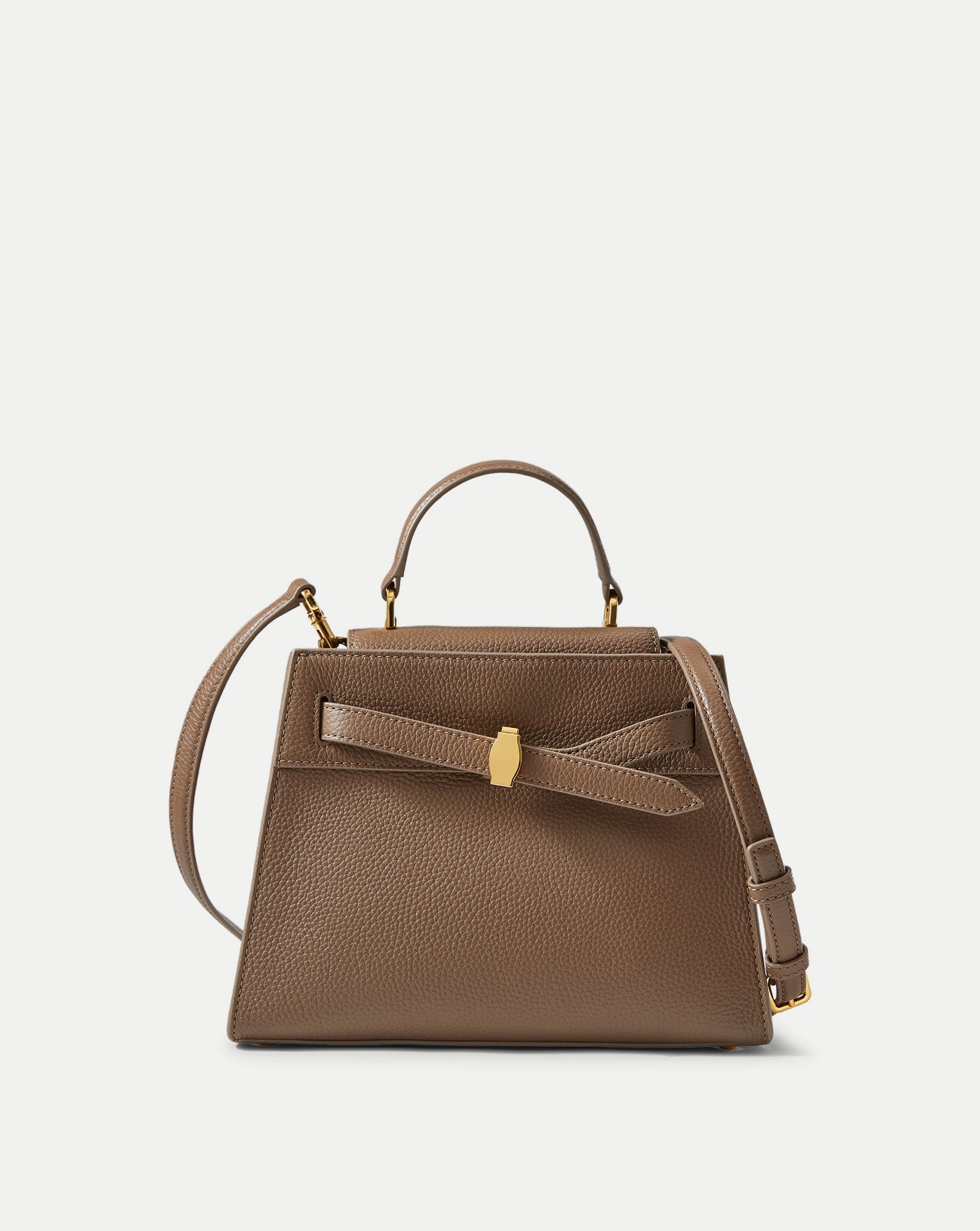 Veronica Beard Dash Top-Handle Bag in Light Brown Bark | Veronica