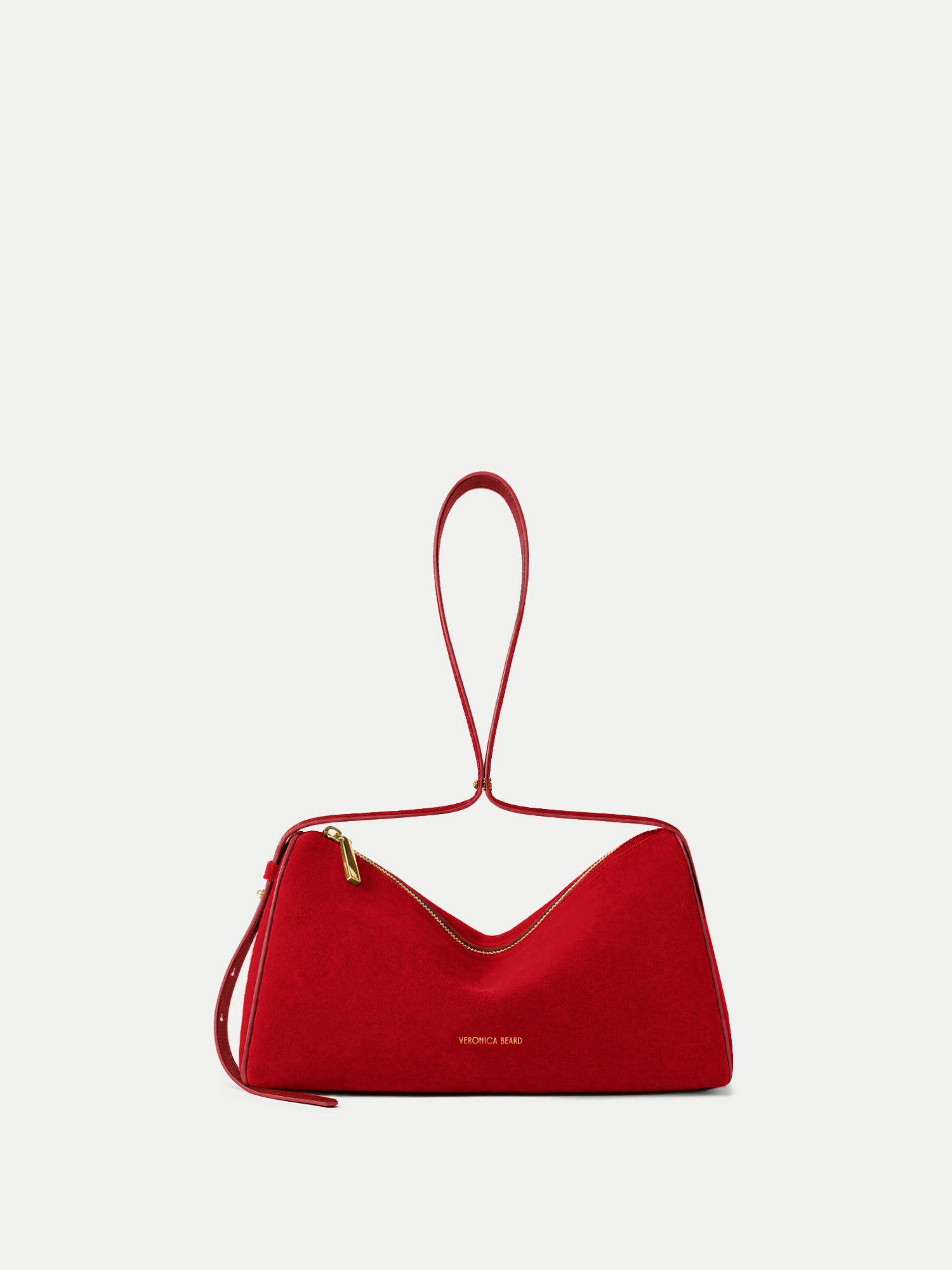 Prism Mini Bag in Red Suede | Veronica Beard