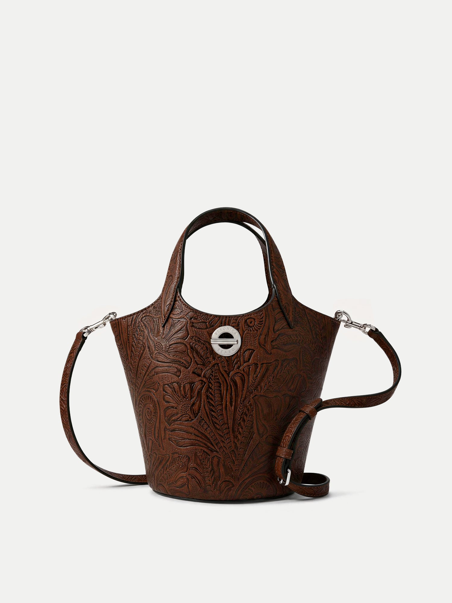 エ*ん様 veronique branquinho バッグ Embossed Anchor Bag in Chocolate | Veronica Beard