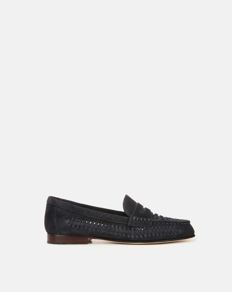 Woven deals penny loafers