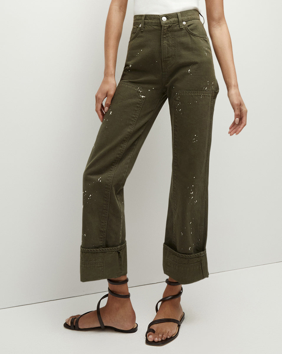 Weekday wide leg cargo pant with 2025 hammer loop detail