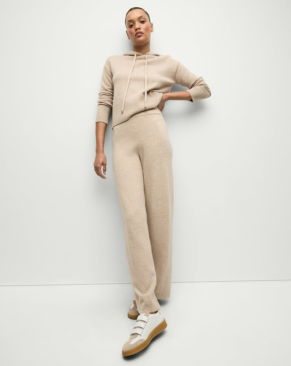 Jenkins Merino Cashmere Pant in Oatmeal Veronica Beard
