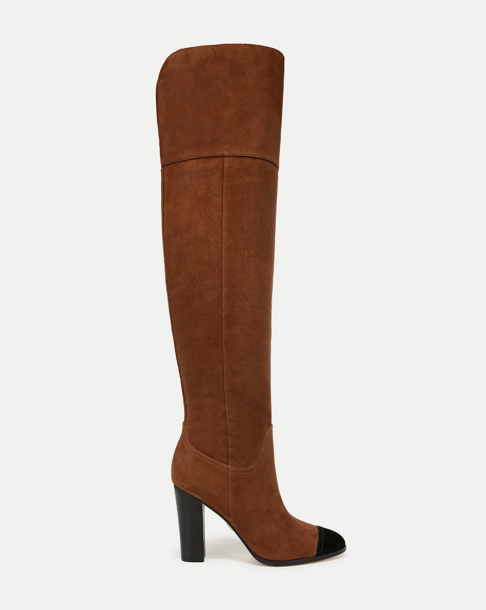 Michael kors suede over the fashion knee boots