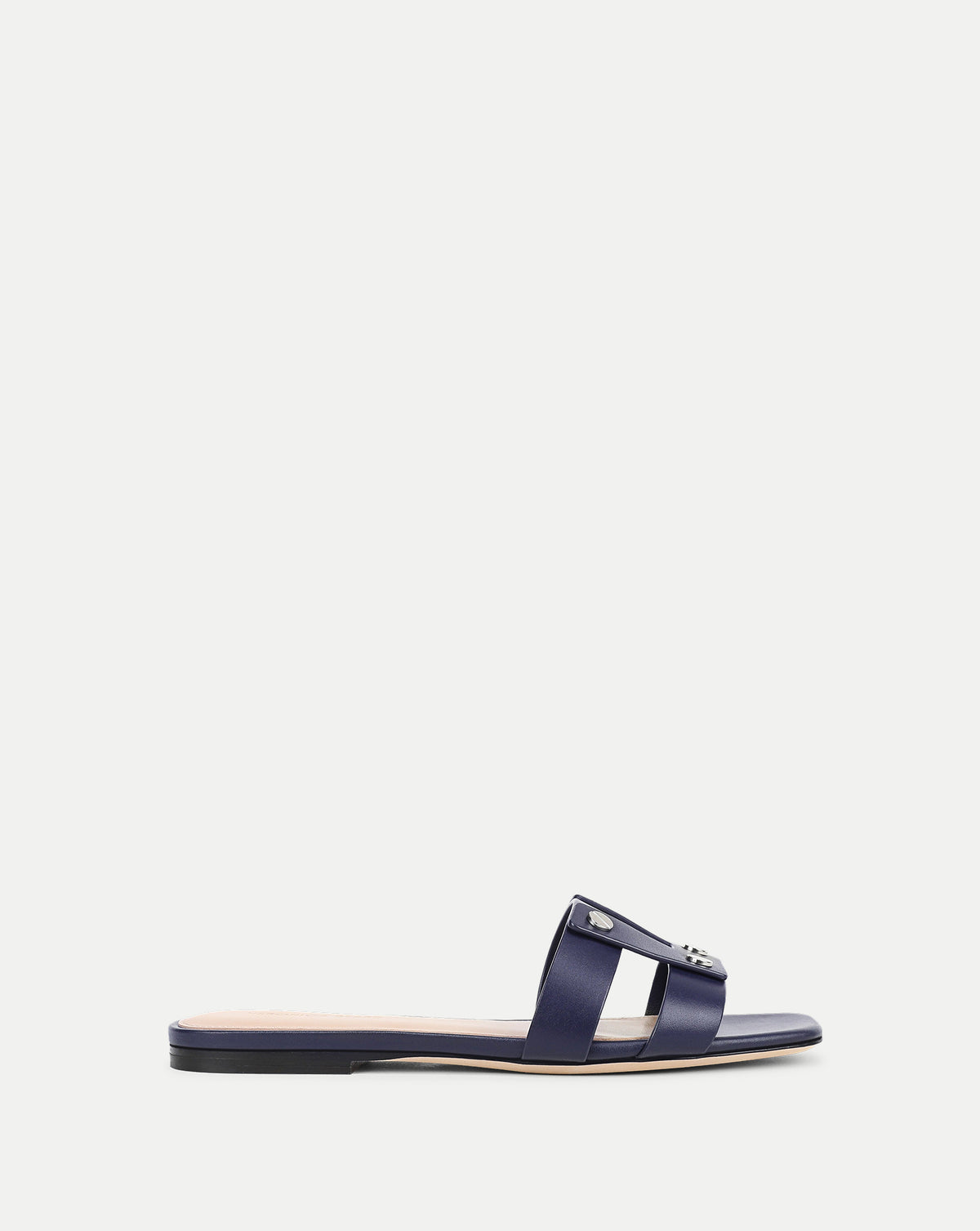 Via Slide Sandal in Navy | Veronica Beard display picture 3