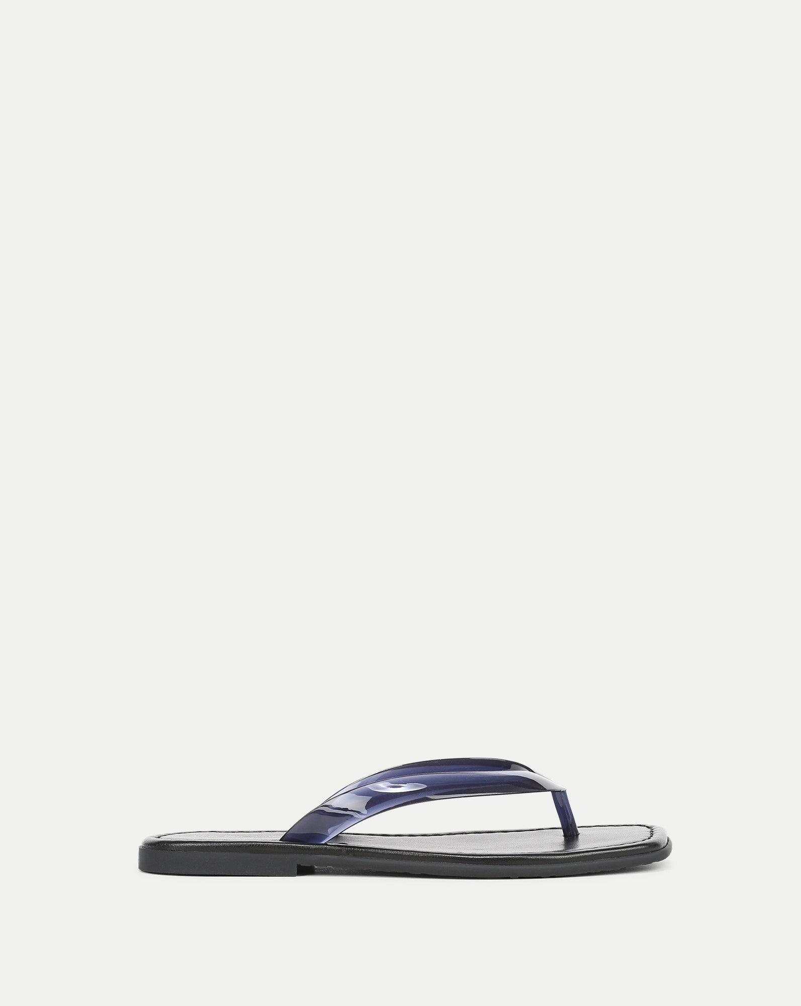Clea Jelly Flip-Flop Sandal in Navy | Veronica Beard