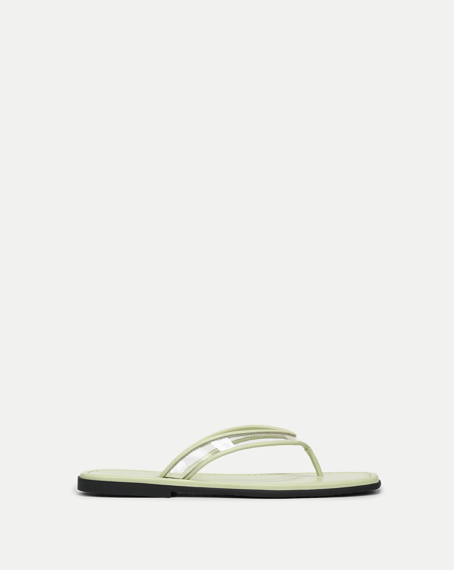 新品未試着 SS20 OFF-WHITE FLIP FLOP サンダル 43 Clea Jelly Flip-Flop Sandal in Clear & Light Green Pistachio