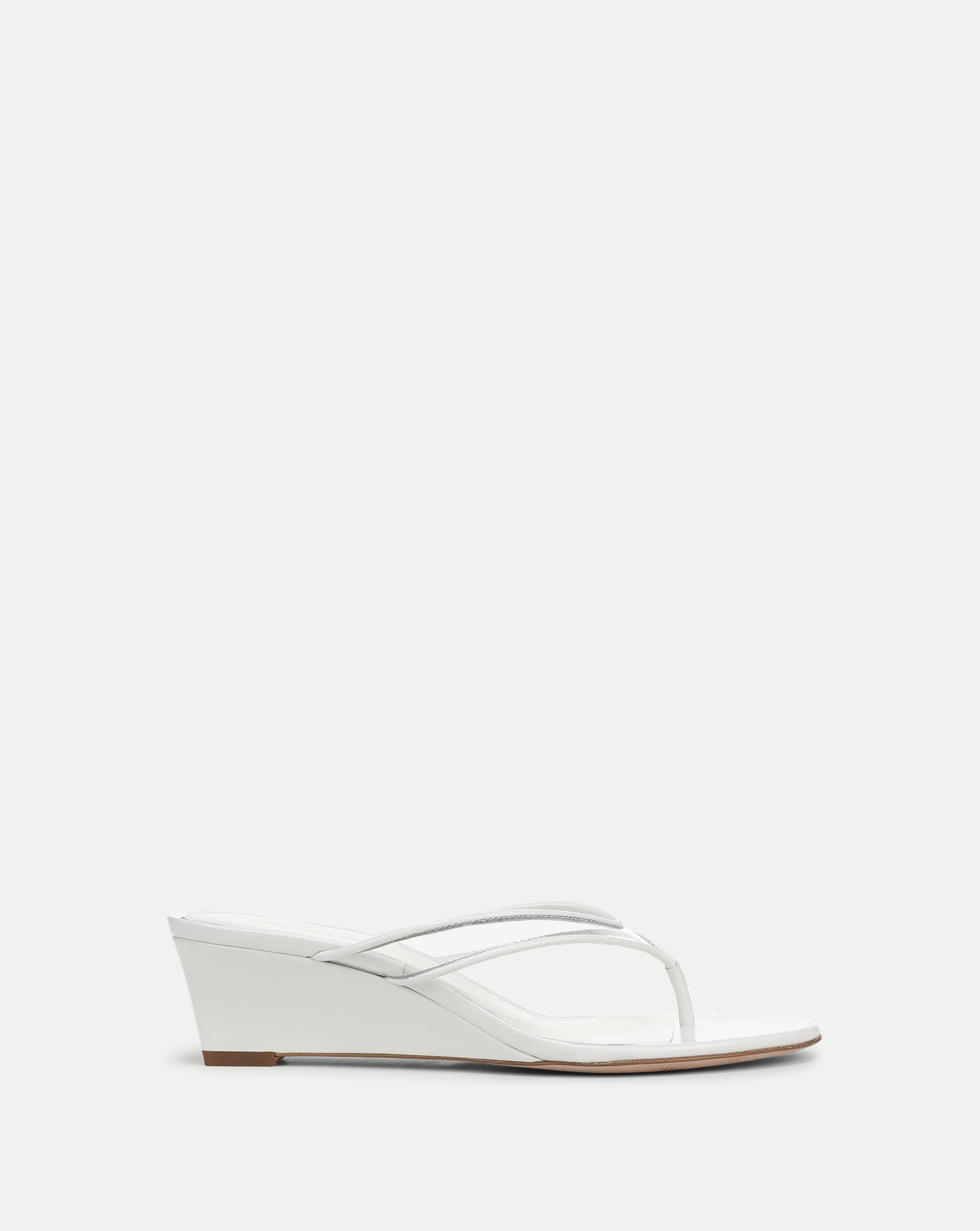 Clea Jelly Wedge Sandal in Clear/Coconut | Veronica Beard