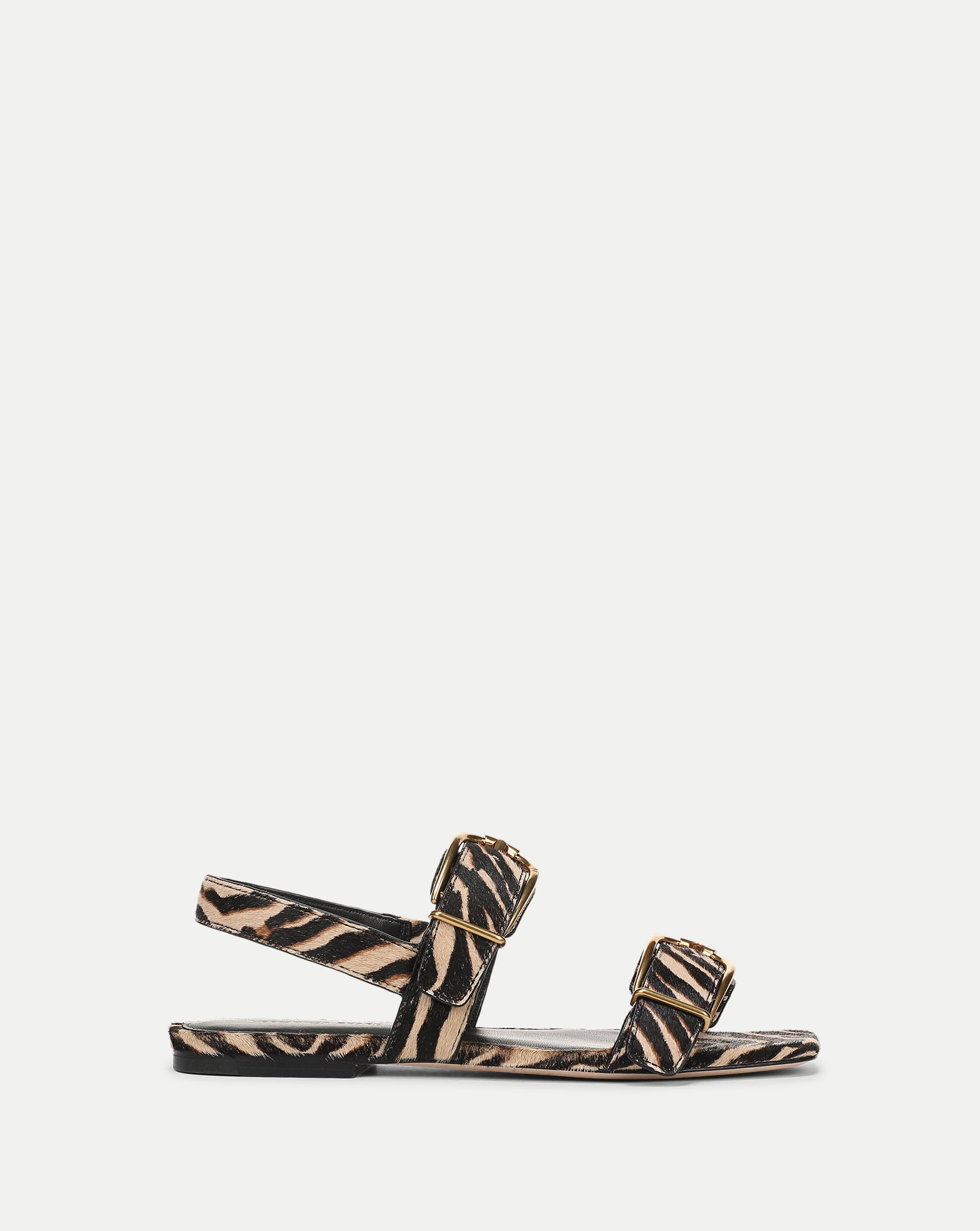 Maglio Calf Hair Sandal in Zebra Print Ziger | Veronica Beard