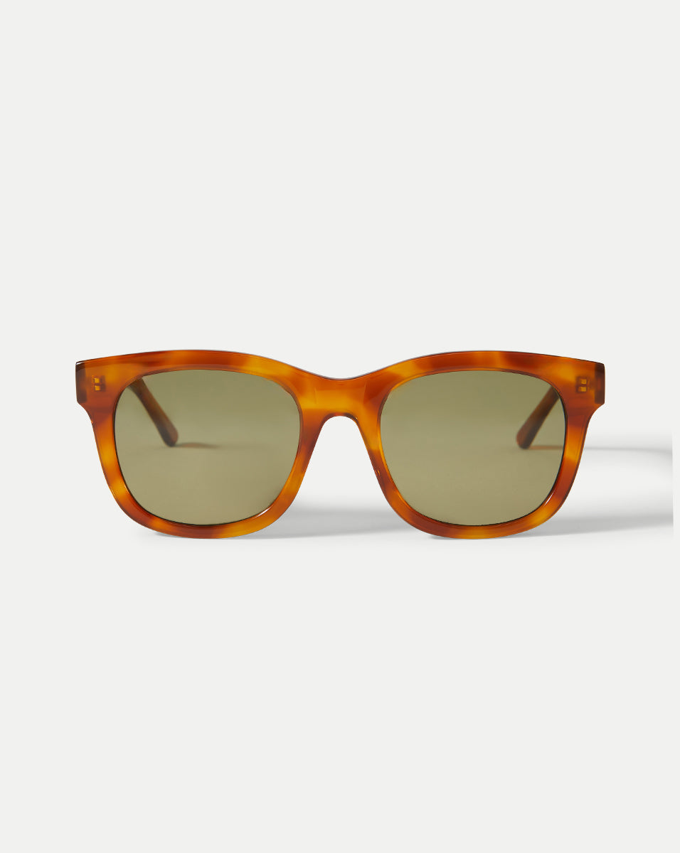 Jane Square-Frame Sunglasses in Honey | Veronica Beard display picture 2