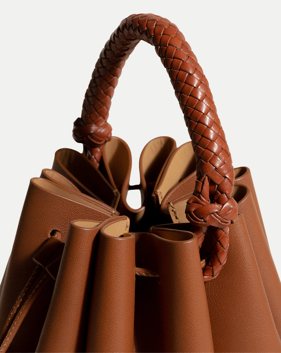BOTTEGA VENETA Mini Loop Laminated Leather Shoulder Bag for Women
