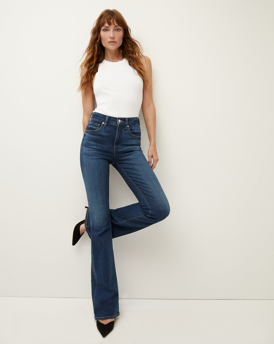 Beverly High Rise Skinny Flared Jeans Veronica Beard