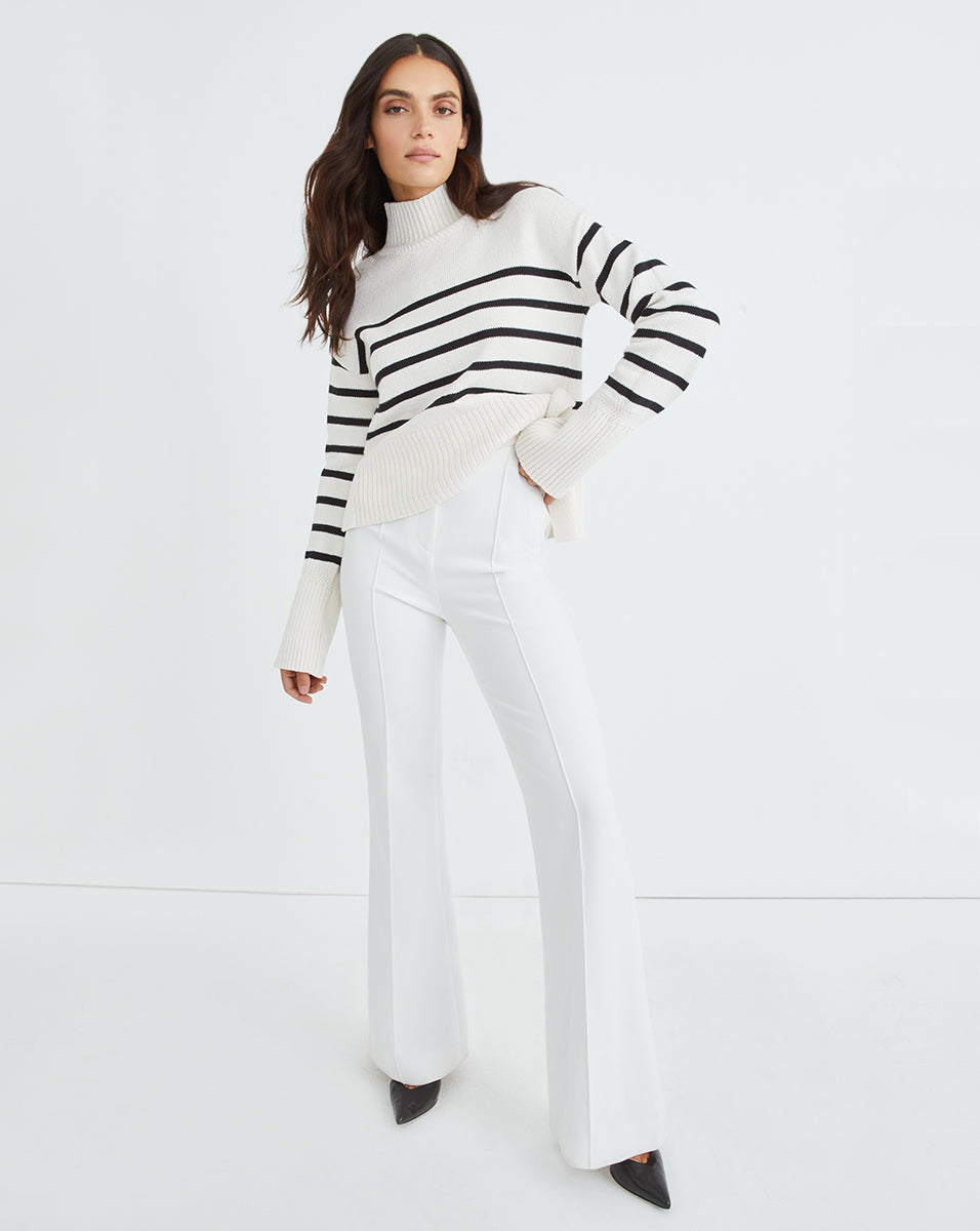 Nautical-Striped Lancetti Sweater | Veronica Beard