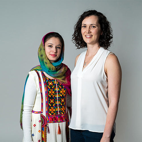 
International Rescue Committee-Afghanistan&#8217;s Muska Haseeb and Mary Kaech