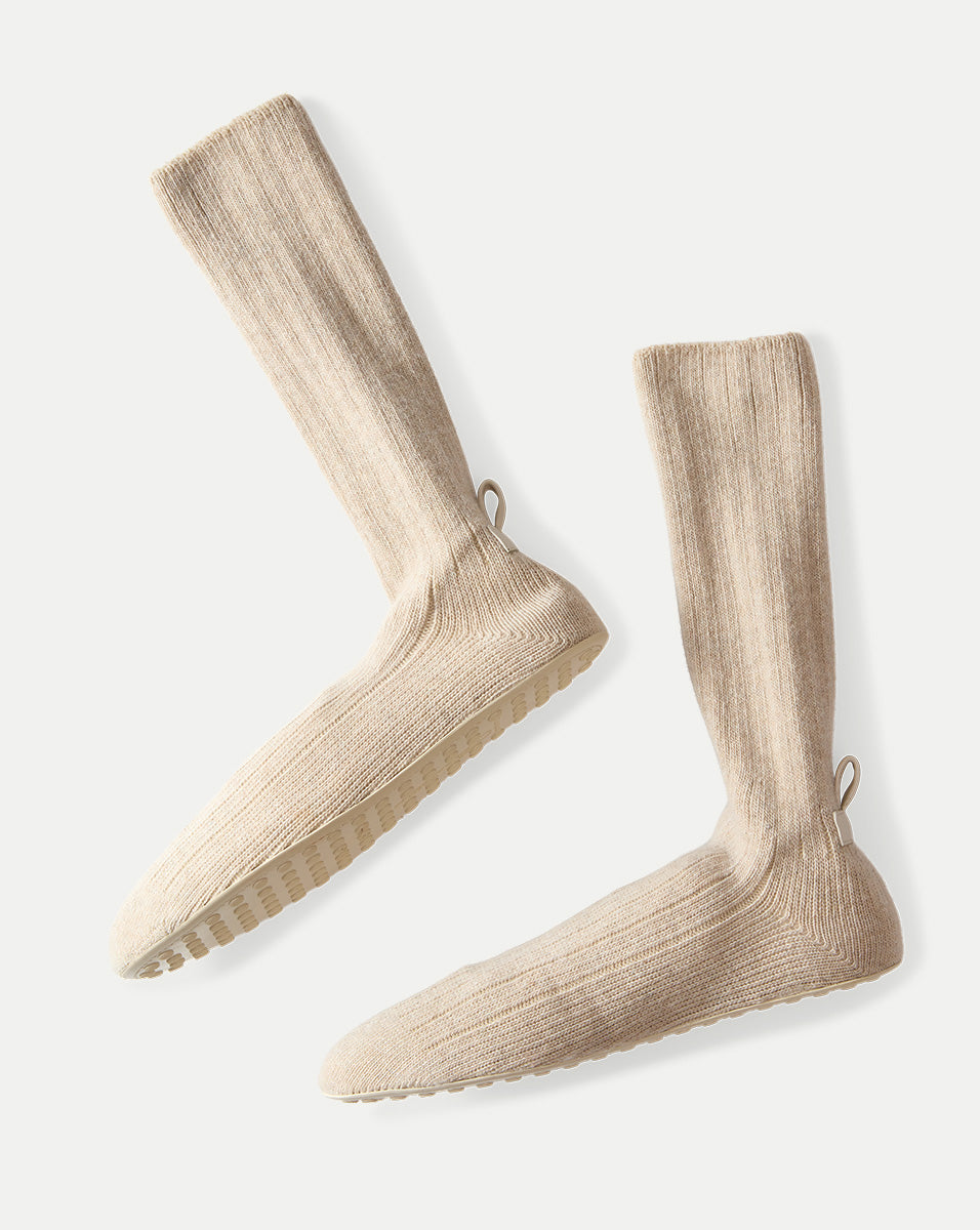 Flexible Knit Shoe in Oatmeal | Veronica Beard