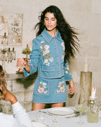 Veronica Beard Pallas Skirt - Sea Glare