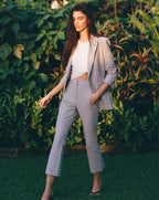 Veronica Beard Clayton Gingham Dickey Jacket - Acorn Multi