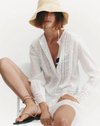 Marguerite Eyelet Mini Dress