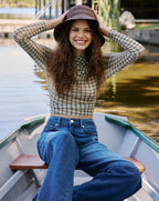 Nuvina Plaid Top