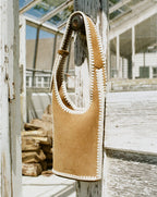 Veronica Beard Whipstitch Loop Bag - Acorn