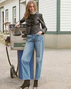 Quinn Leather Peplum Jacket