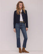 Veronica Beard Navy cropped jacket