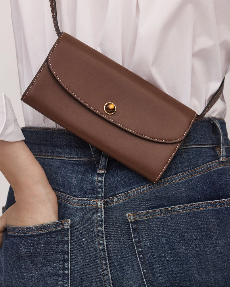 Leather Crossbody Wallet