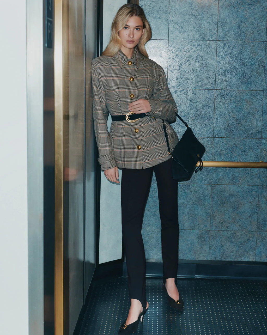 Veronica Beard Black stirrup pants with front seams