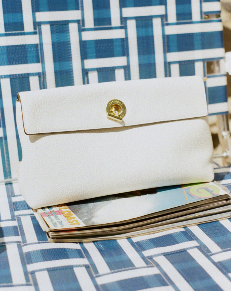Veronica Beard Anchor Clutch - Off-White