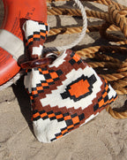 Veronica Beard Beaded Veronica Beard Swing Clutch - Orange Multi