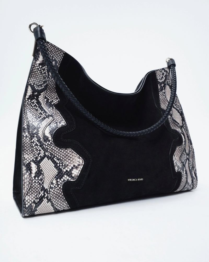 Veronica Beard Vida Shoulder Bag - Black Multi