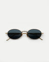 Veronica Beard CC Titan Oval Sunglasses - Gold