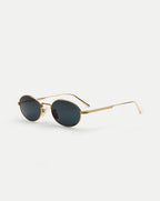 Veronica Beard CC Titan Oval Sunglasses - Gold