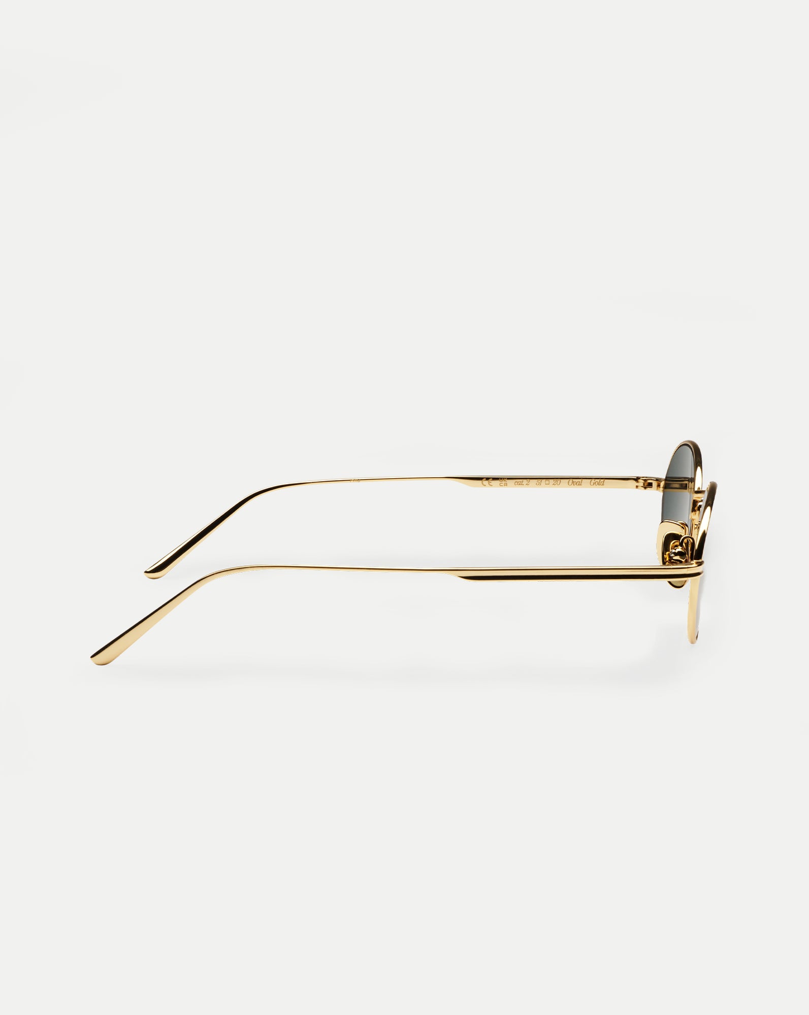 Veronica Beard CC Titan Oval Sunglasses - Gold
