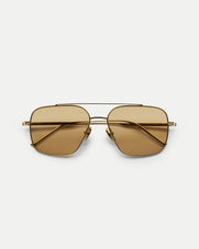 Veronica Beard CC Titan Aviator Sunglasses - Gold