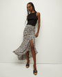 Lucien Floral Silk Skirt