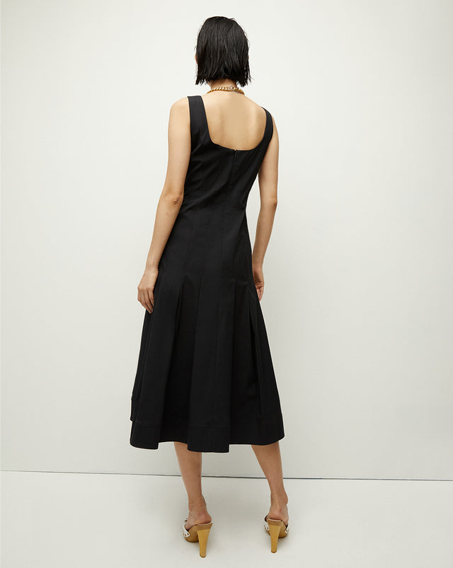 Jolie Midi Dress - Black - 10