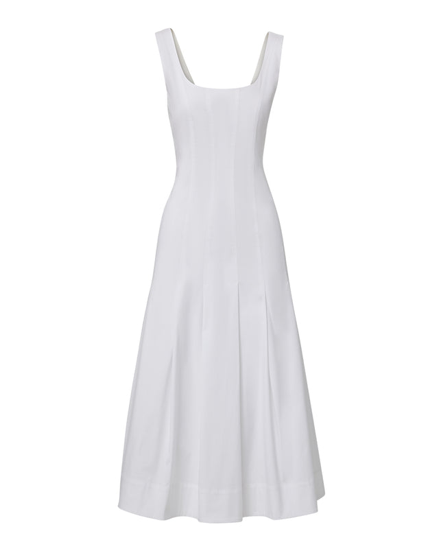 Jolie Midi Dress - White - 6