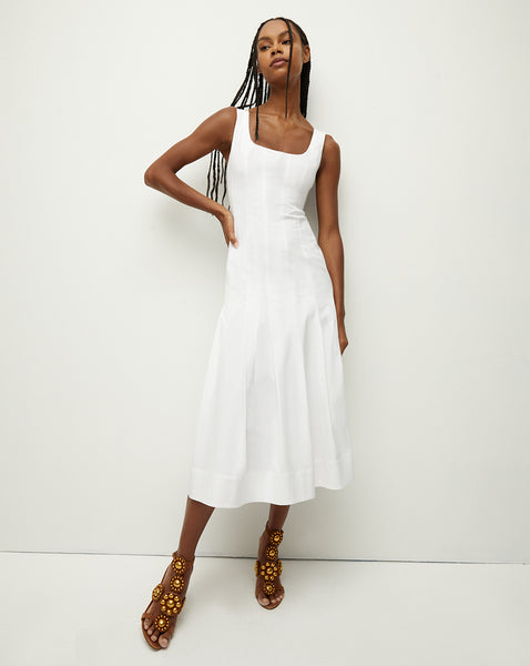 Veronica Beard Jolie Midi Dress | White