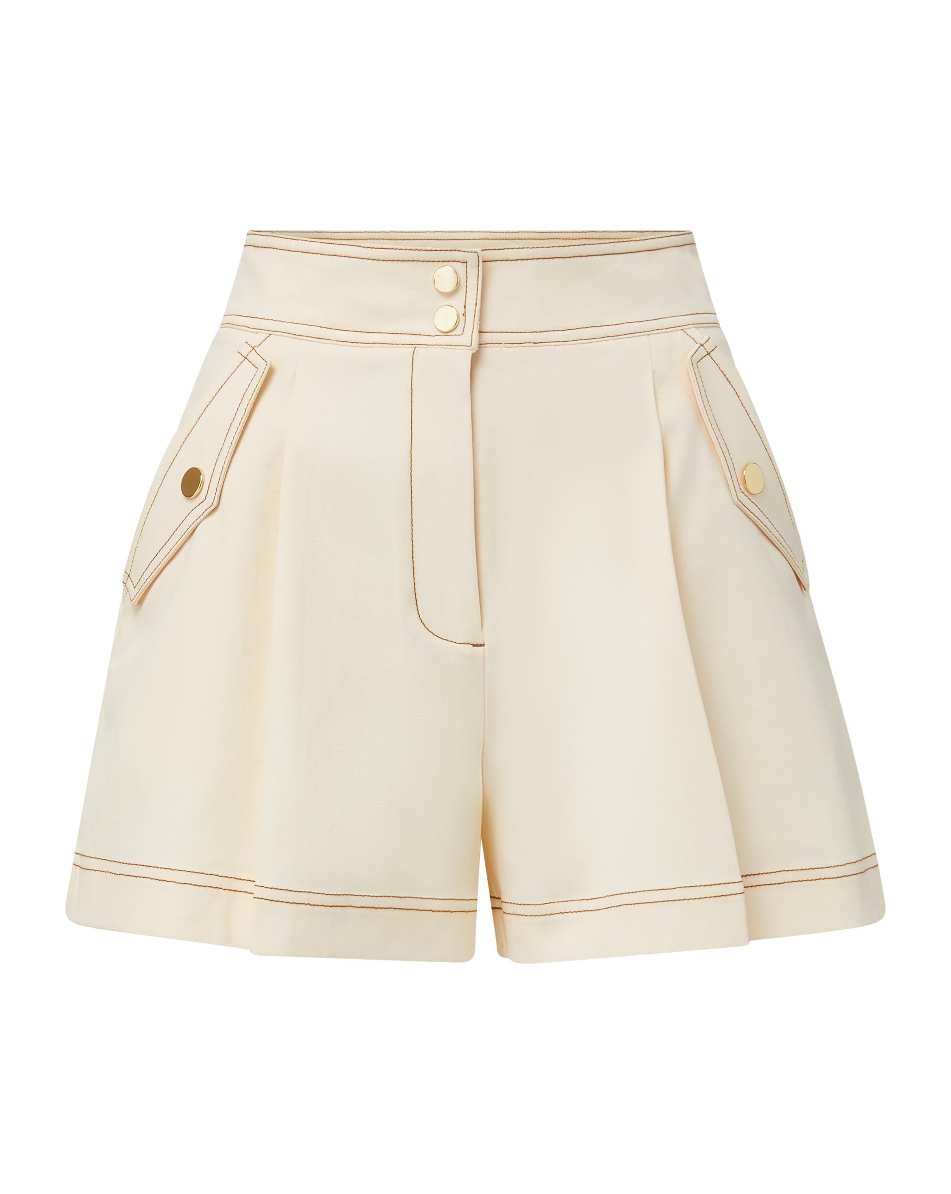 Cotton Blend Tailored Shorts - Ready-to-Wear