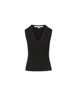 Veronica Beard Sid Knit Tank Top - Black